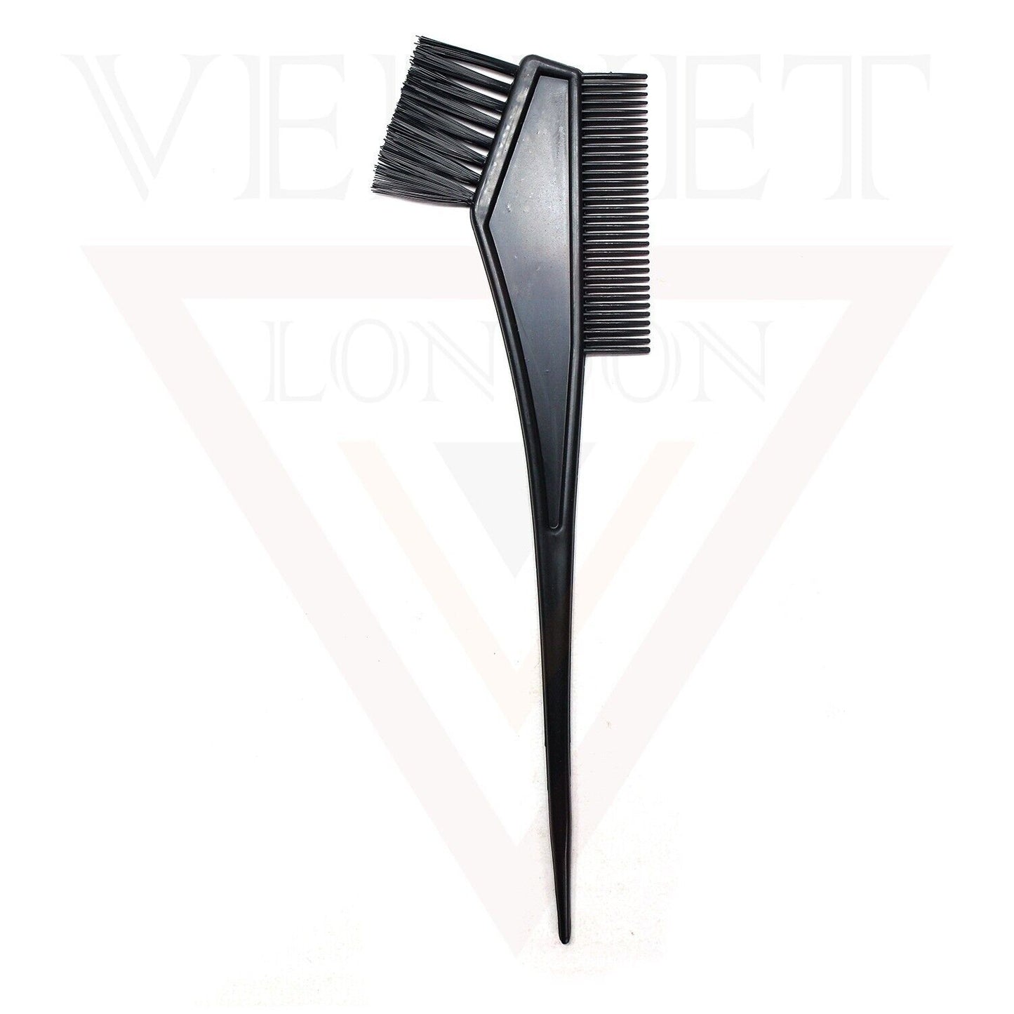 3x Hair Coloring Black Brushes Salon Hair Dying Combs Double-sided Brushes Sets