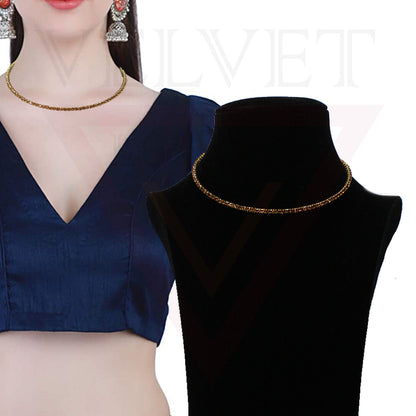 Girls Crystal Necklace Women 1Rows Choker Silver/Gold Partywear/Wedding UK