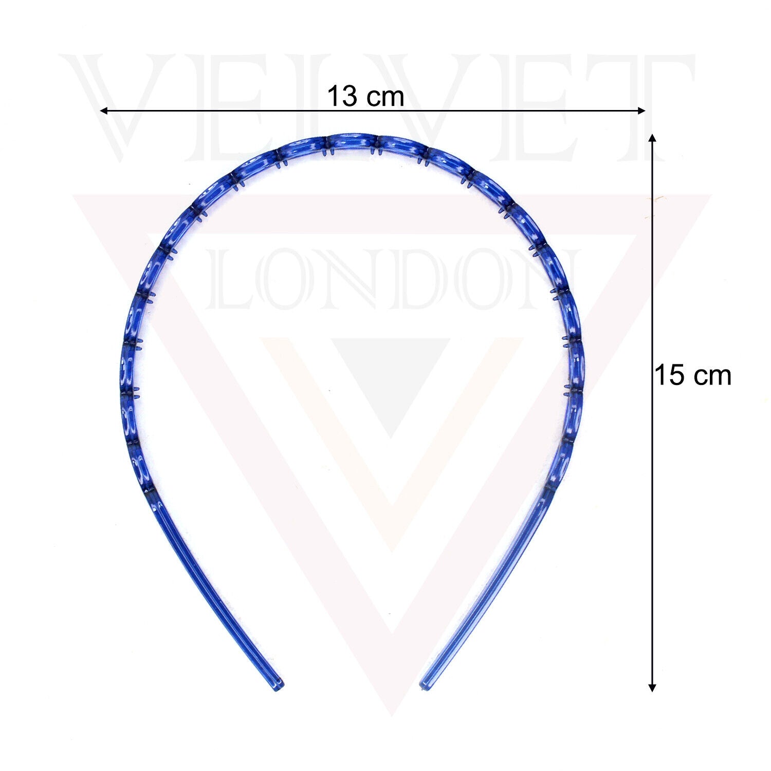 Infinity Hair Band Clear Hair Hoop With Teeth Comb Solid Headband Headwears