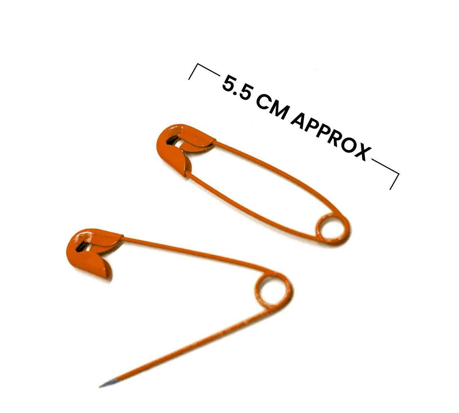 100x Multicolour Safety Pins Craft Sewing Nickel Metal Plated Safety Pin 5.5 CM