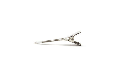 30pcs Silver Hair Crocodile Clip Metal Saloon Alligator Section Clip Barrette