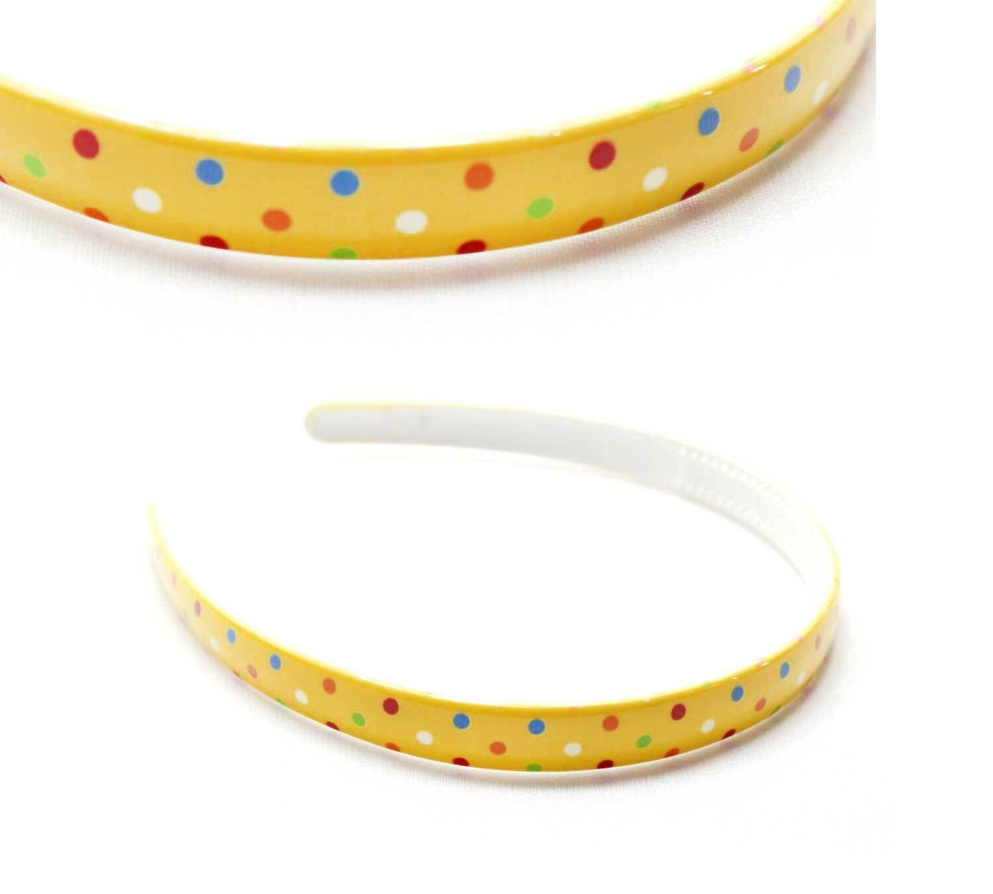 Doted Print Hair Bands Headband With Teeth Hair Hoop Non-slip Gripper Headwears