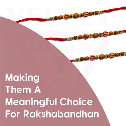 Rakhi Thread for Brother 12pc Raksha Bandhan Handmade Beaded Simple Rakhee