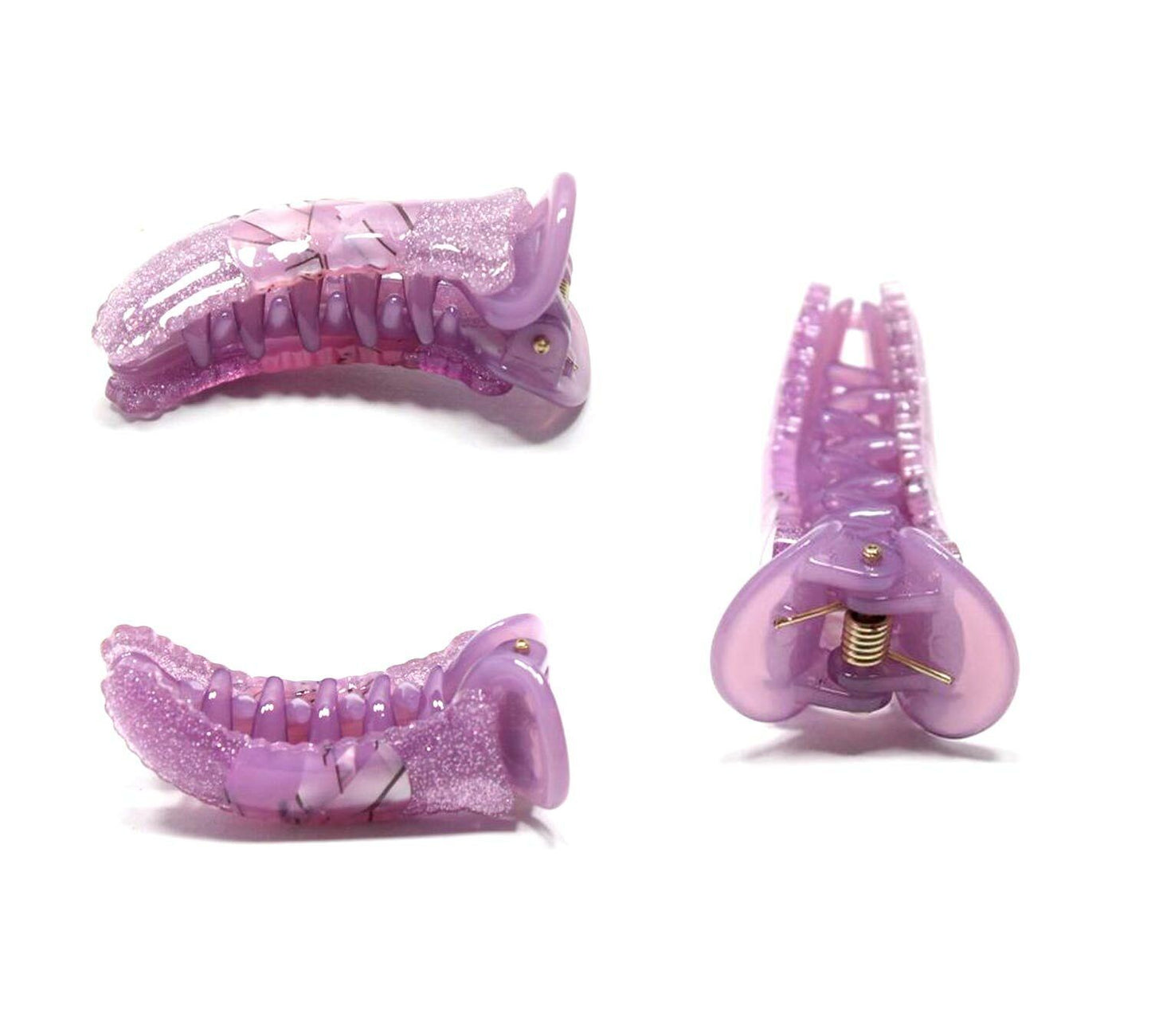 Banana Hair Clips Glittery Mirchi Clip Non-slip French Ponytail Holder Barrettes