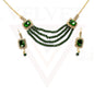 Necklace Pearl Earrings Set Crystal Choker multilayer Beads Girls Jewellery Sets