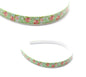 Flower Print Hair Bands Headband With Teeth Hair Hoop Non-slip Gripper Headwears