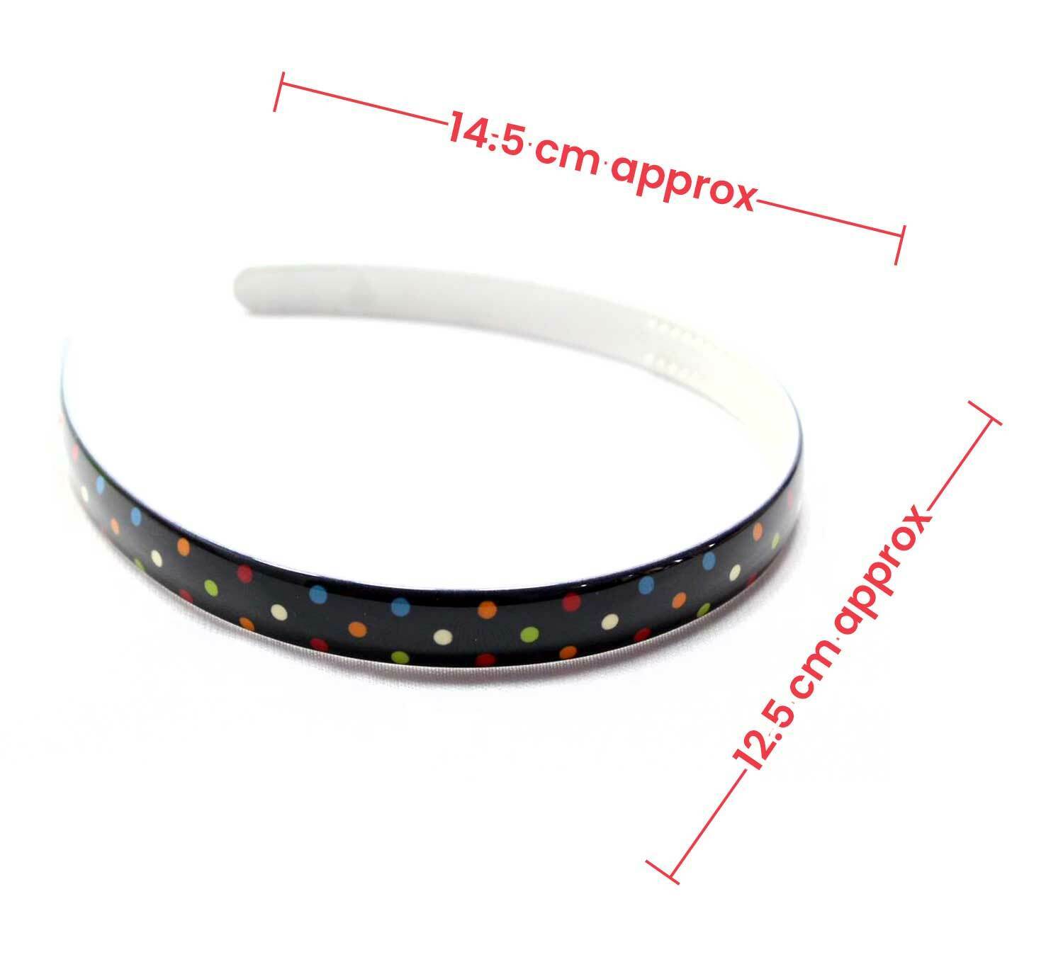 Doted Print Hair Bands Headband With Teeth Hair Hoop Non-slip Gripper Headwears