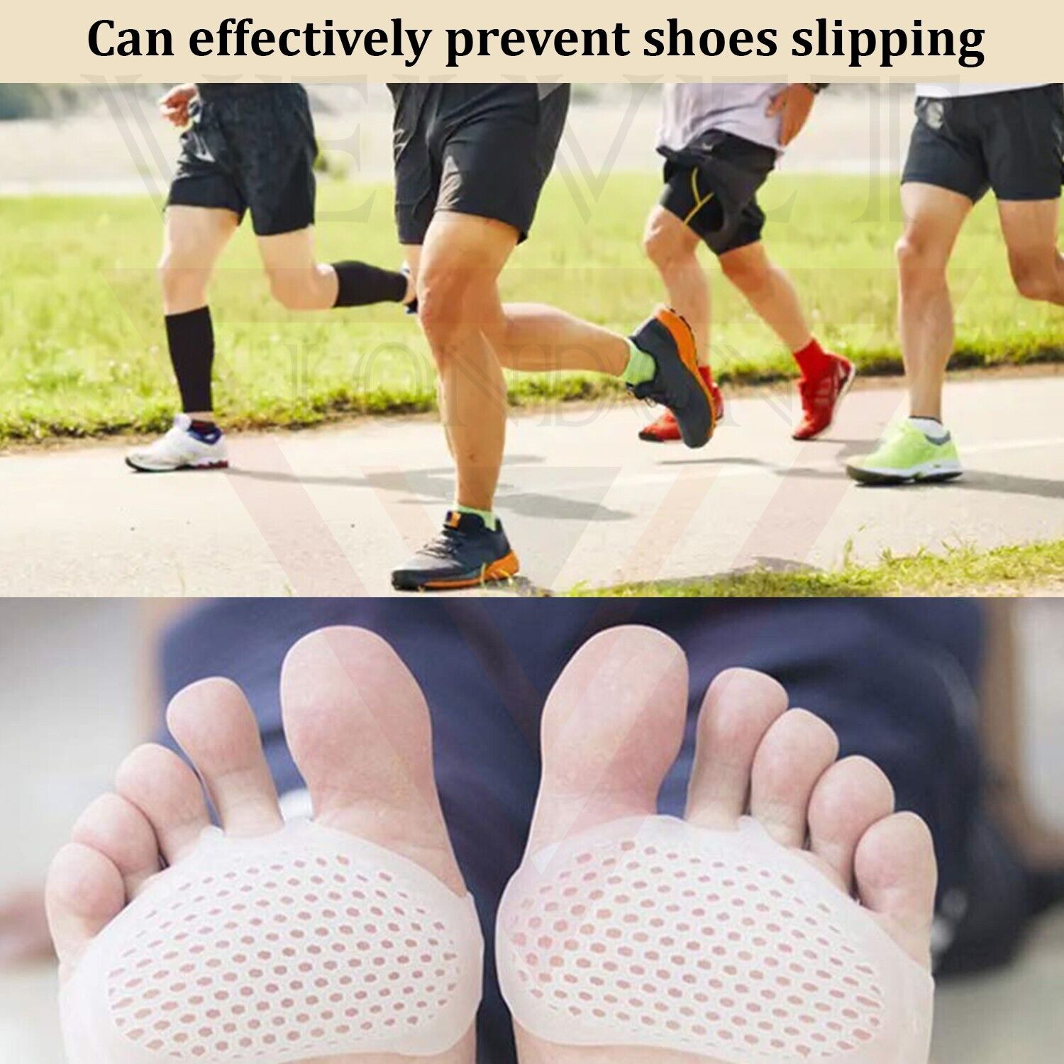3x Gel Ball Of Foot Cushion Pads Insoles Pain Relief Forefoot Metatarsal Support