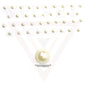 White Pearl Bindi Forehead Round Nail Stickers Eyes Temporary Tattoos Tikka