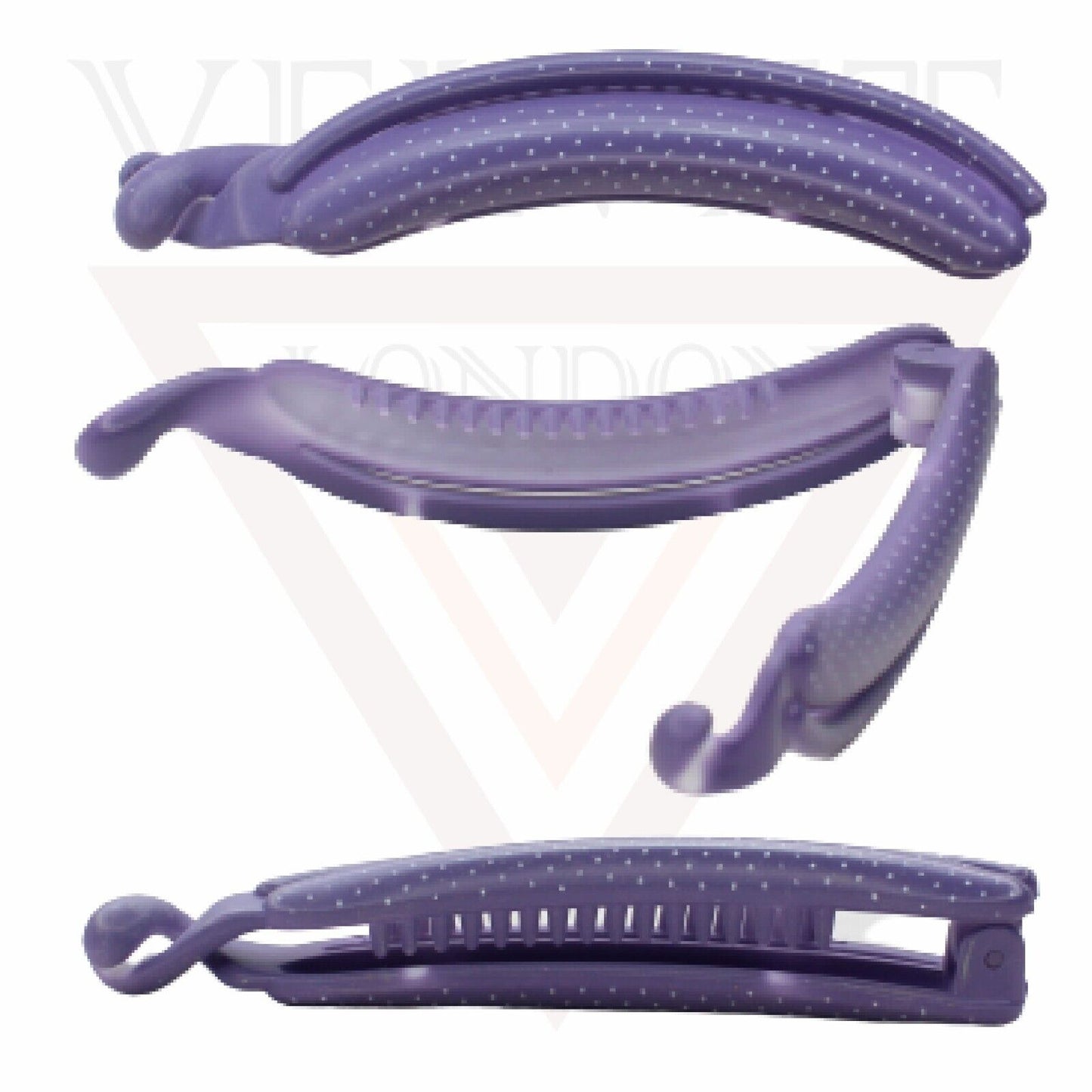 Banana Clips Hair Clamp Matte Dotted Twist Hair Clips Pins Comb Ponytail Holder