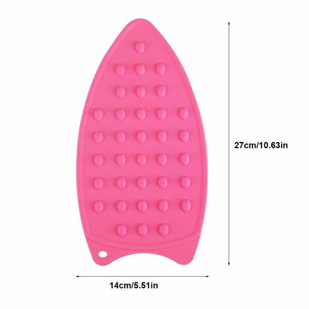 Pink Iron Silicone Hot Safety Rest Pad Ironing Board Heat Resistant Protector UK