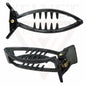 Banana Mirchi Hair Clips Transparent Comb Non-slip Ponytail Holder Clamp Grip