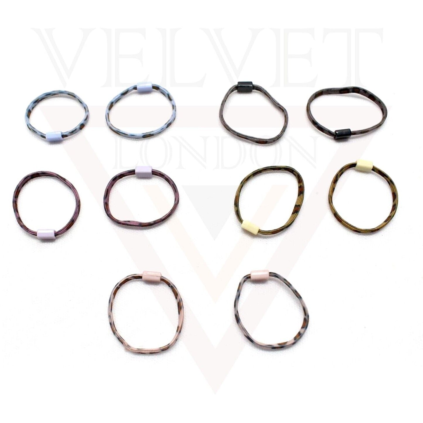 10x Elastic Rubber Band Tiger Print Hair Band Rope Thin Hairbands Mini Children
