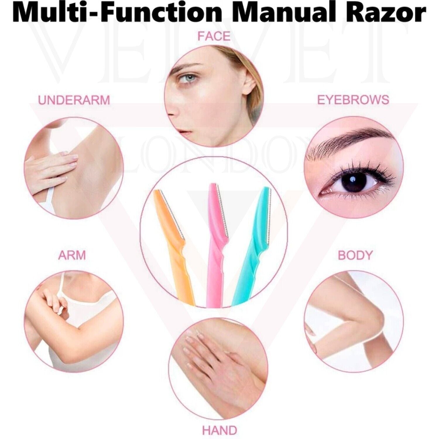15pcs Eyebrow Razors Facial Hair Remover Shaver Trimmer Shaper Tool For Unisex