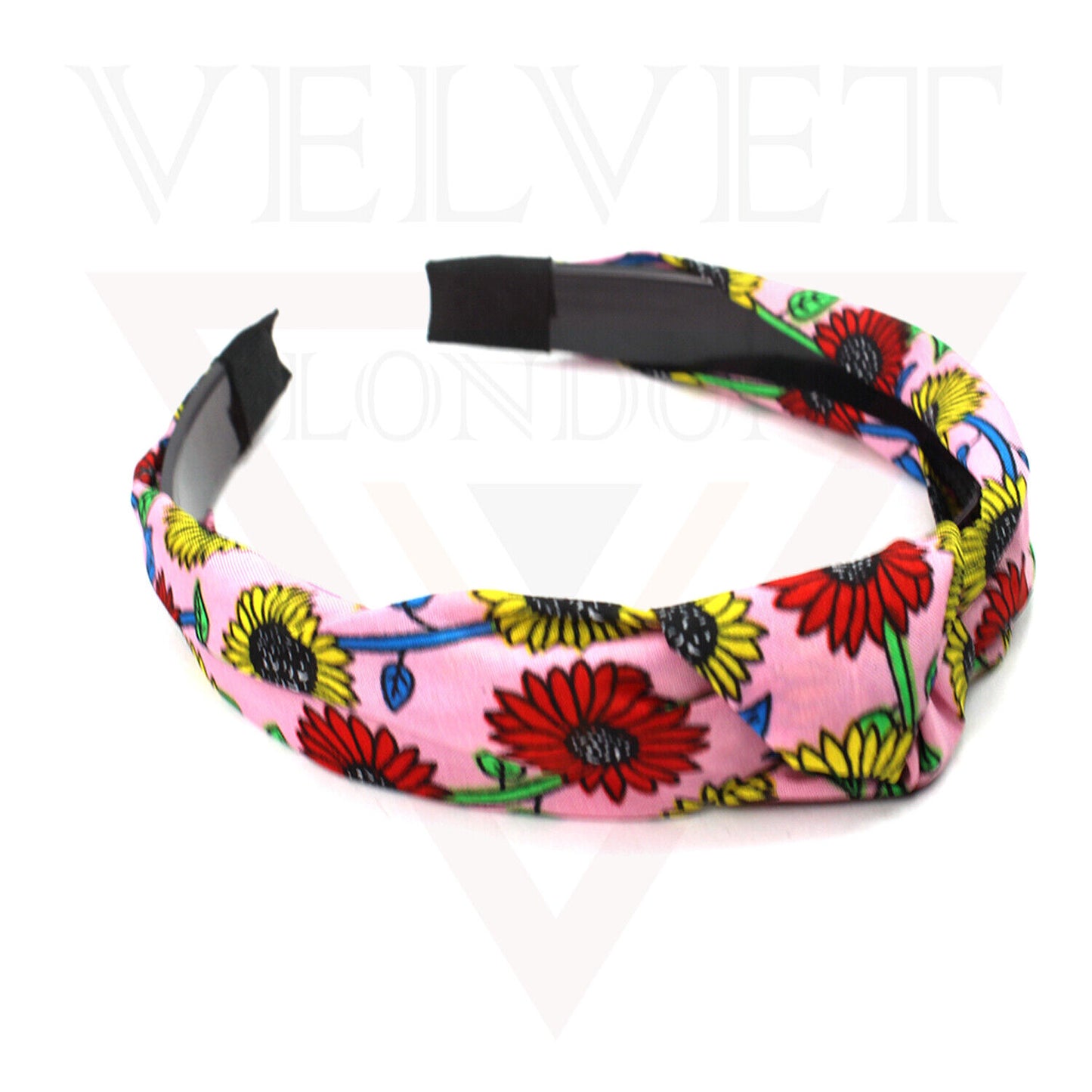 Fabric Headbands Hair Bands Flower Print Elastic Head Wrap Cute Knot Hair Hoop