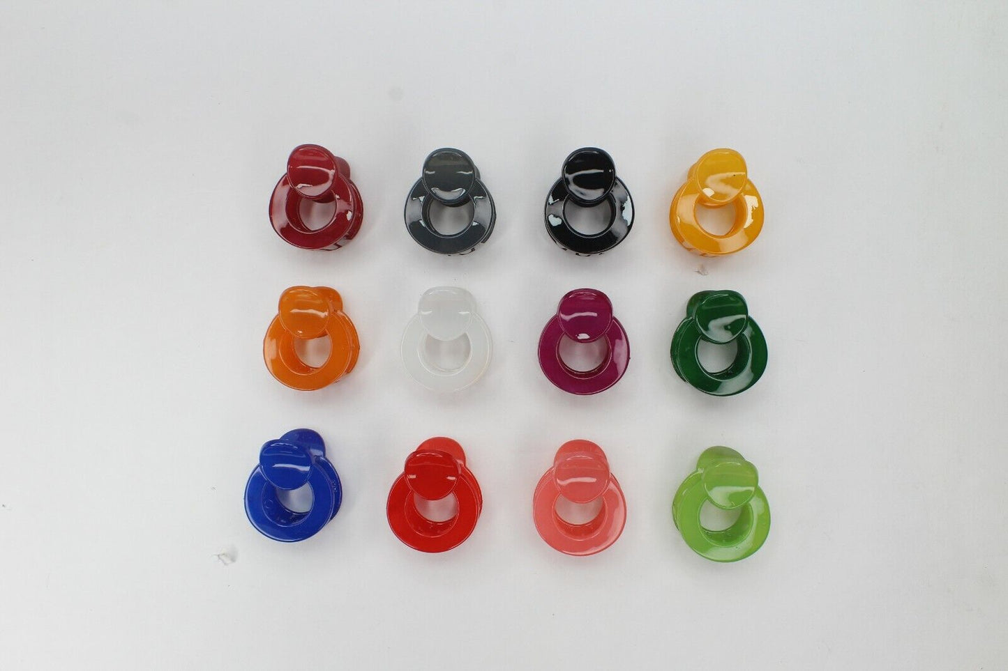 Hair Claw Clips Tiny Round Hair Clamp Crab Non-Slip Barrettes Hairgrip For Girls