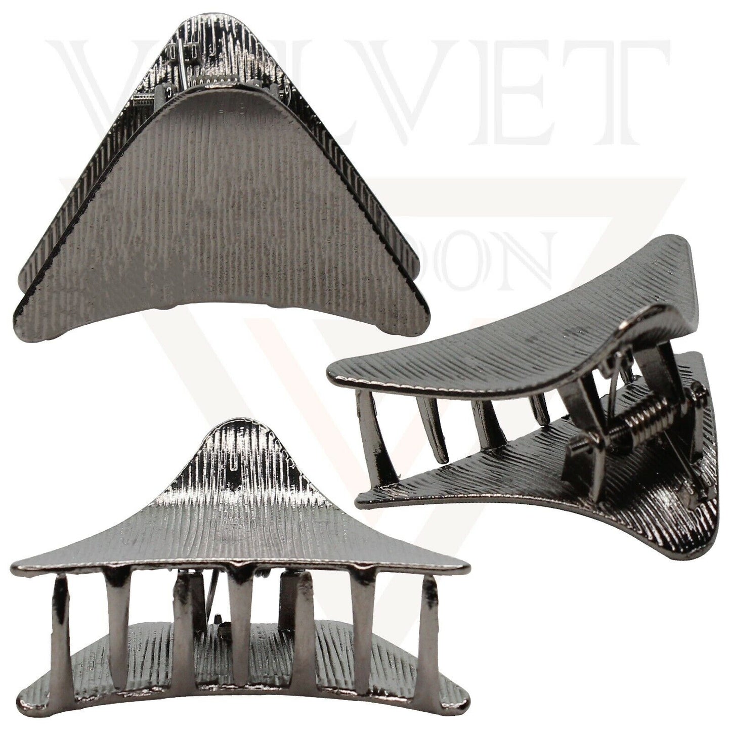 Hair Claw Clips Triangle Hair Clamp Non-Slip Strong Hold Metal Lining Hair Jaw