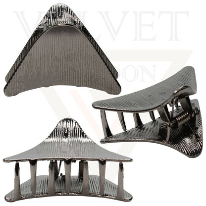 Hair Claw Clips Triangle Hair Clamp Non-Slip Strong Hold Metal Lining Hair Jaw