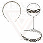Tiger Print Hair Bands Infinity Shape Skinny Headband Teeth Combs Hair Hoop