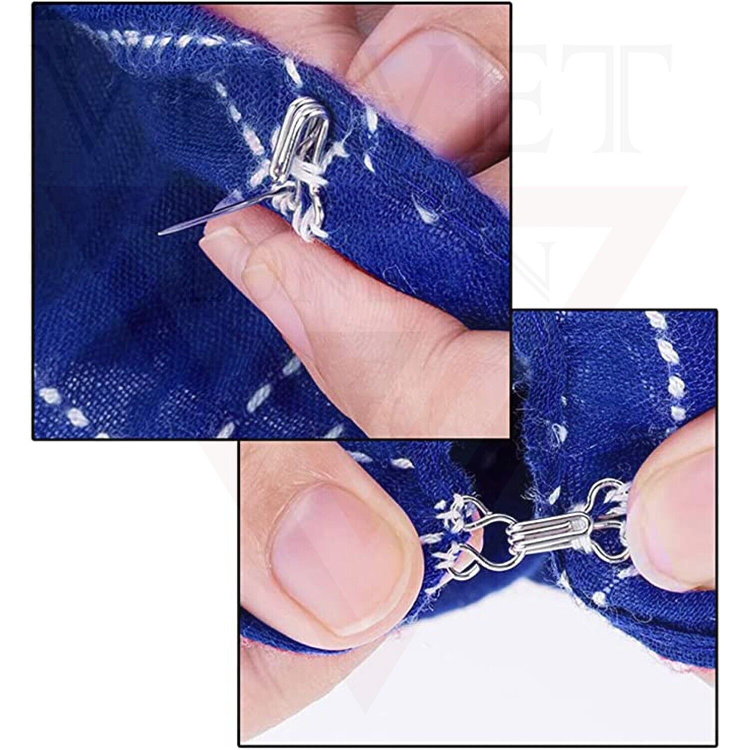 50x Sewing Hooks Fasteners Eyes for Sewing Bra Skirt Clothing Trousers Hooks