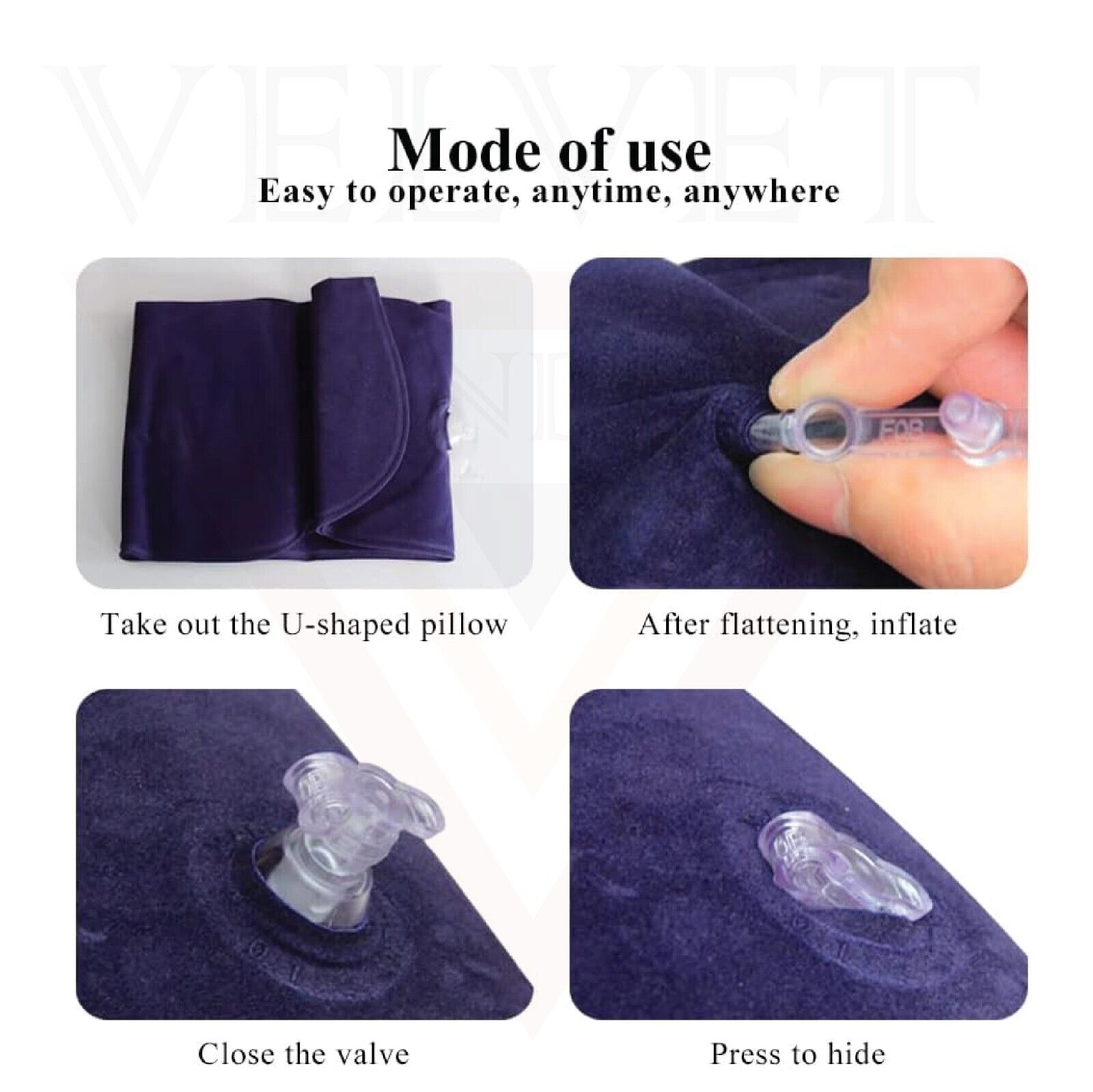 Travel Pillow Neck Pillow Eye Mask  Earplugs neck pillow for travel 3 sets New