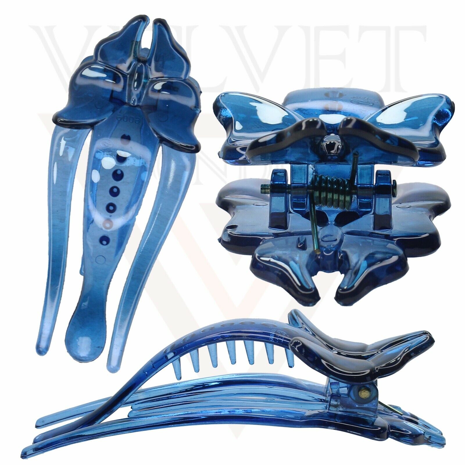 Floral Hair Claw Korean Clutchers Stylish Jaw Clamp Clip Grip Non Slip Barrettes