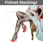 Sexy  Sheer Fishnet Tights High Waist Mesh Pantyhose Patterned Stocking Black