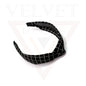 Chex Print Hair Hoop Fabric Hair Band Knot Headband Womens Hair Accessories