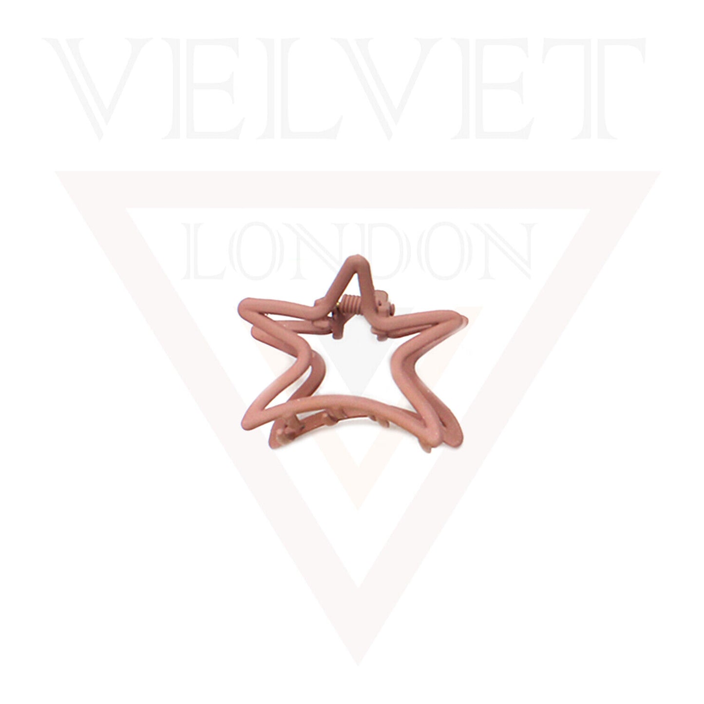 Metal Hair Claw Clips Matte Hair Clamp Star Barrette Frosted Jaw Accessories