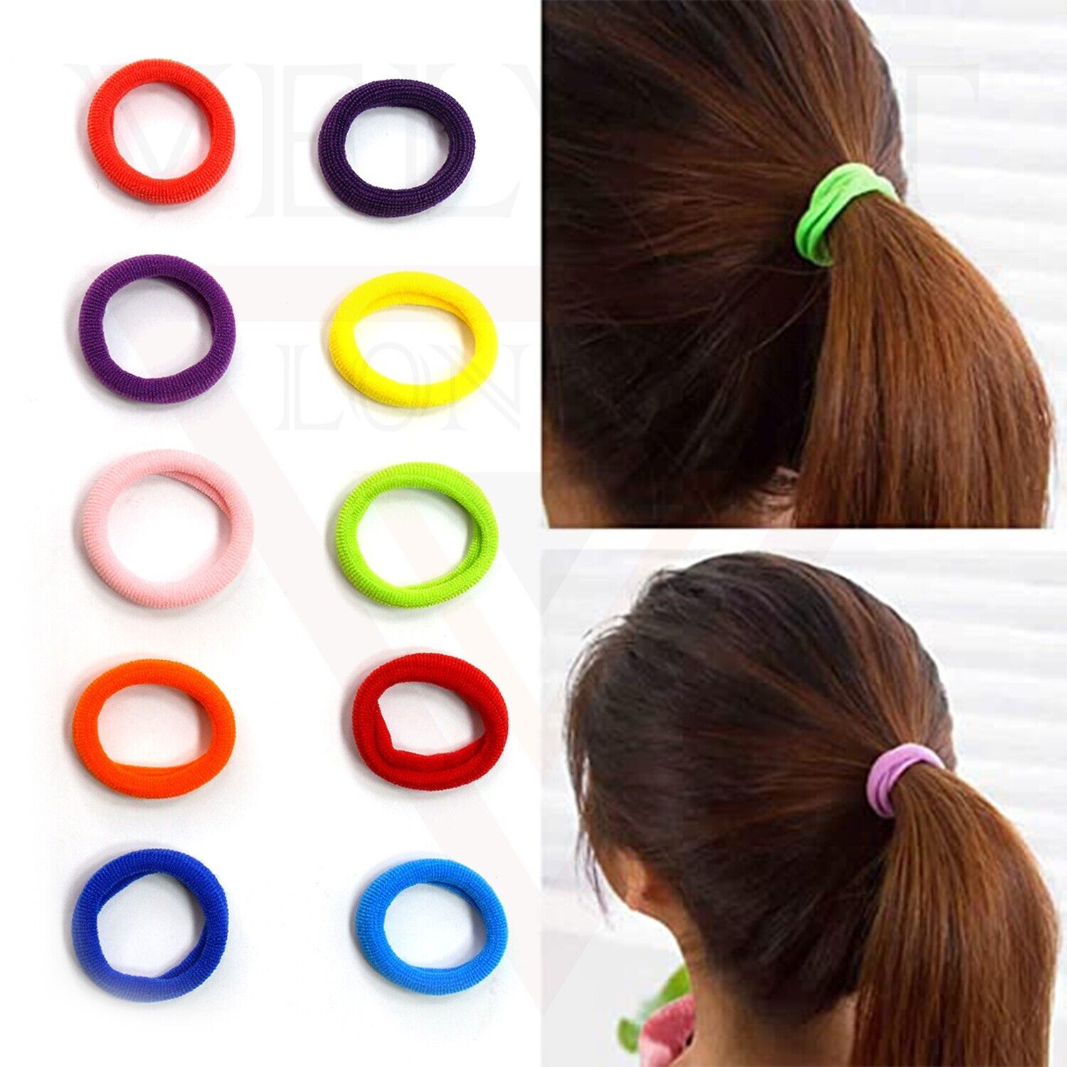 50x Baby Elastics Hair Ties Hair Band Ponytail Holder Headband Hair Accessories