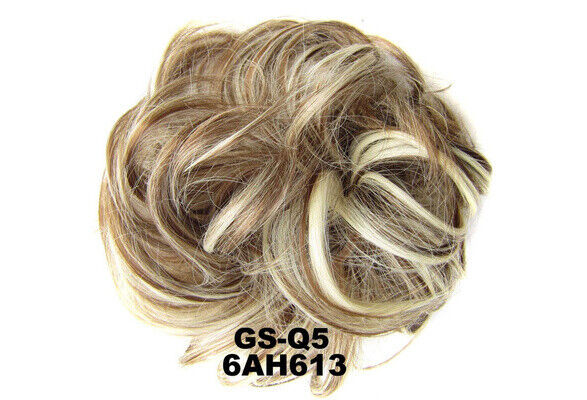 Curly Messy Bun Hair Piece Bobble Scrunchie Lady Natural Fake Hair Extensions