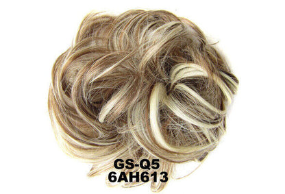 Curly Messy Bun Hair Piece Bobble Scrunchie Lady Natural Fake Hair Extensions