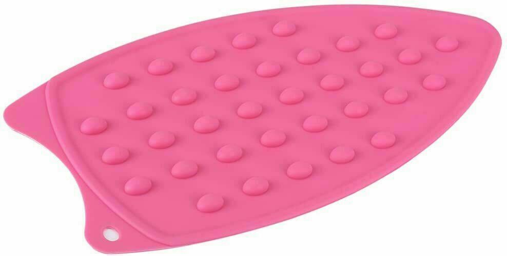 Pink Iron Silicone Hot Safety Rest Pad Ironing Board Heat Resistant Protector UK