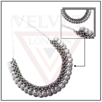 Tribal Antique German Silver Oxidized Traditional Necklace Boho Choker Ethnic UK