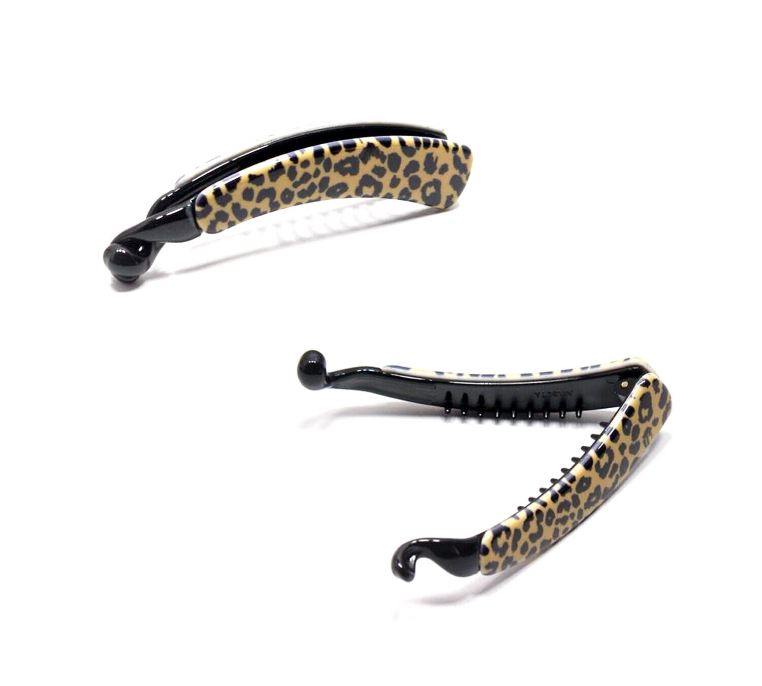 Banana Hair Clips Non-slip Barley Twist Fishtail Ponytail Holder Fish Clips Pins