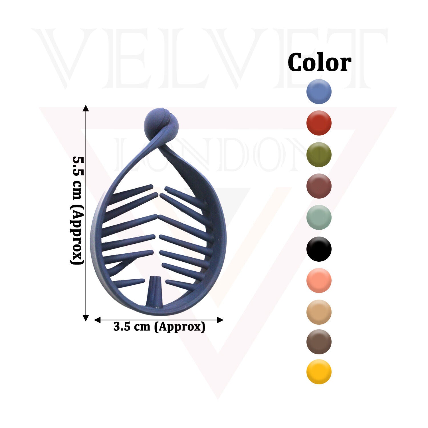 Matte Oval Acrylic Banana Hair Clip Twist Hair Pin Ponytail Holder Comb Clamp