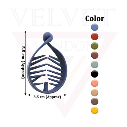 Matte Oval Acrylic Banana Hair Clip Twist Hair Pin Ponytail Holder Comb Clamp