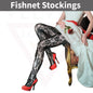 Sexy  Sheer Fishnet Tights High Waist Mesh Pantyhose Patterned Stocking Black