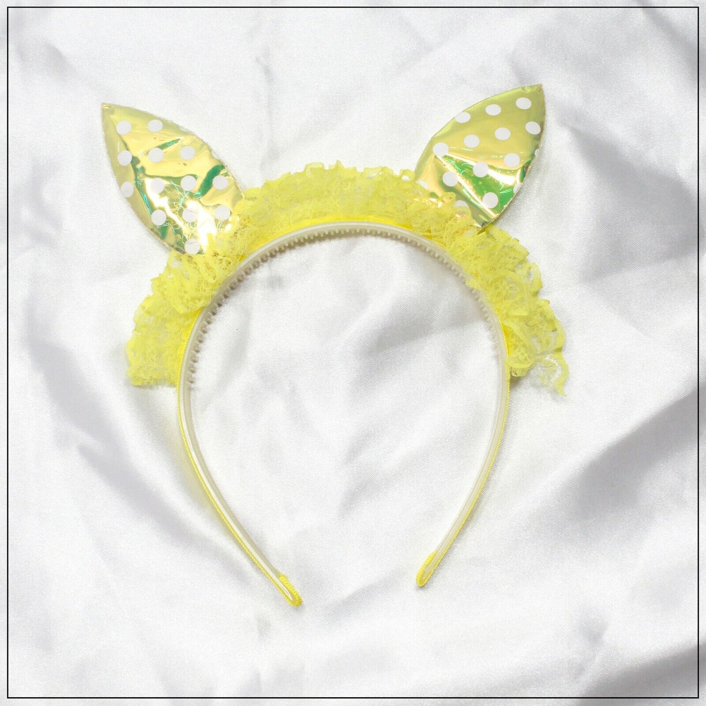 Partywear Rabbit Ear Hair Band Headbands Babie Non-Slip Fabric Ribbon Hair Hoop 