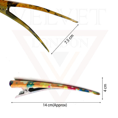 Duckbill Hair Clip Flower Metal Non-slip Crocodile Barrettes Teeth Hairdressing 