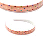 Doted Print Hair Bands Headband With Teeth Hair Hoop Non-slip Gripper Headwears