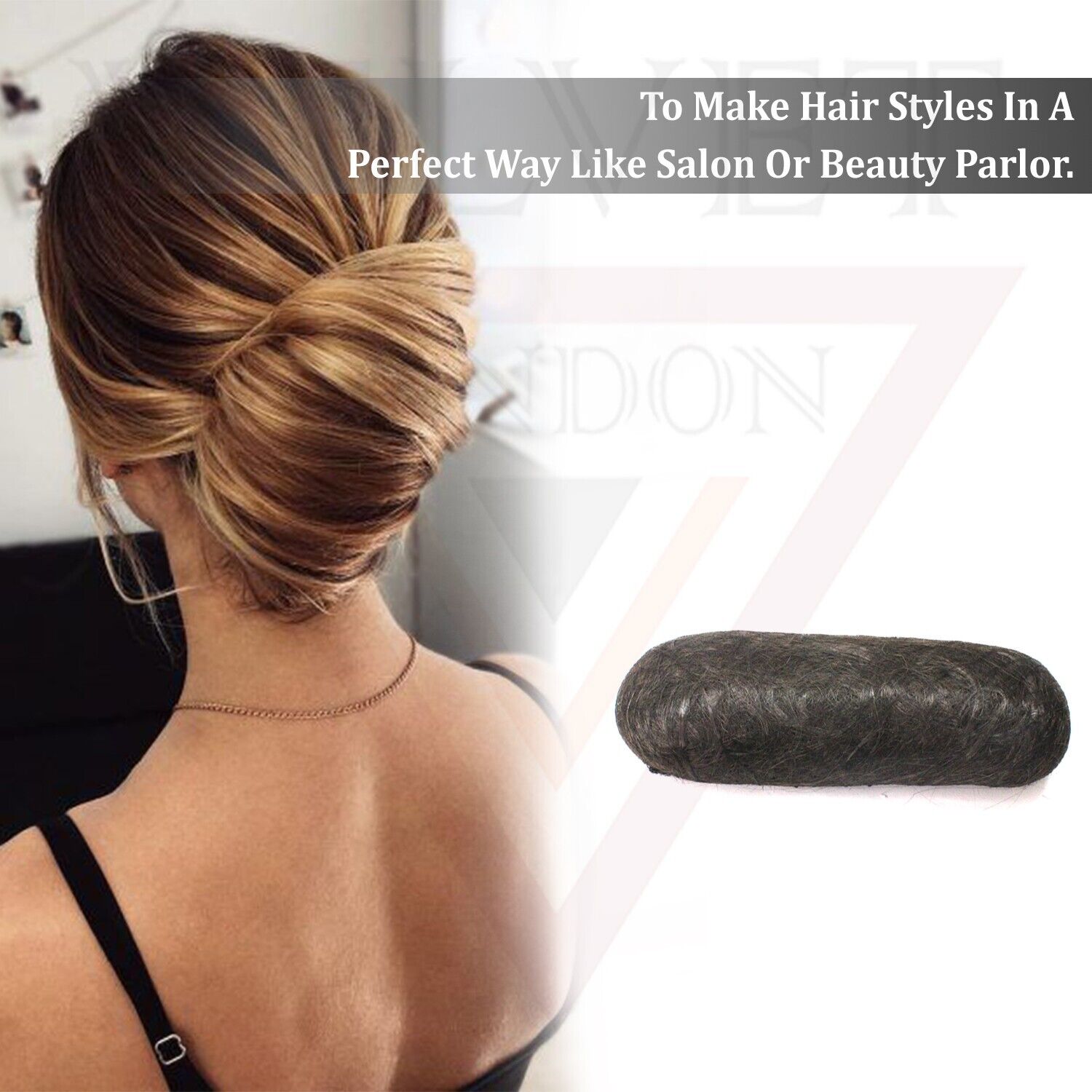 Black Volume Hair Pads Padding For Chignon Lift Hair Bun Maker Hair Styling Puff