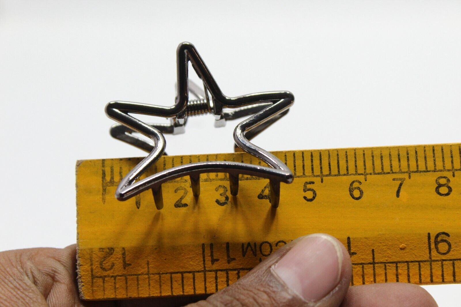 4x Hair Clamp Hair Claw Clips Star Metal Mini Hair Jaw Claw Barrattes Clutchers