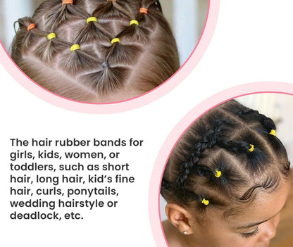 Baby Ponytail Rubber Bands Elastic Colourful Toddles Mini Hair Bands For Girls