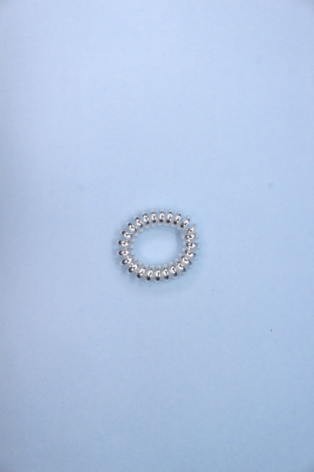 6x Clear Spiral Hair Ties Hair Telephone Coil Bands Ponytail Holder Bobbles Band