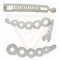Round Banana Hair Clip Ponytail Holder Non-Slip Twist Barley Comb Clamp Grips