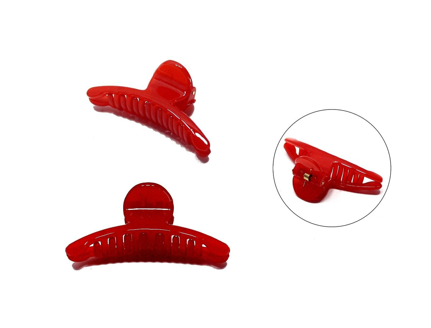 3x Hair Claw Tiny Assorted Colour Non-Slip Small Hair Clips Crab Clamp Grips