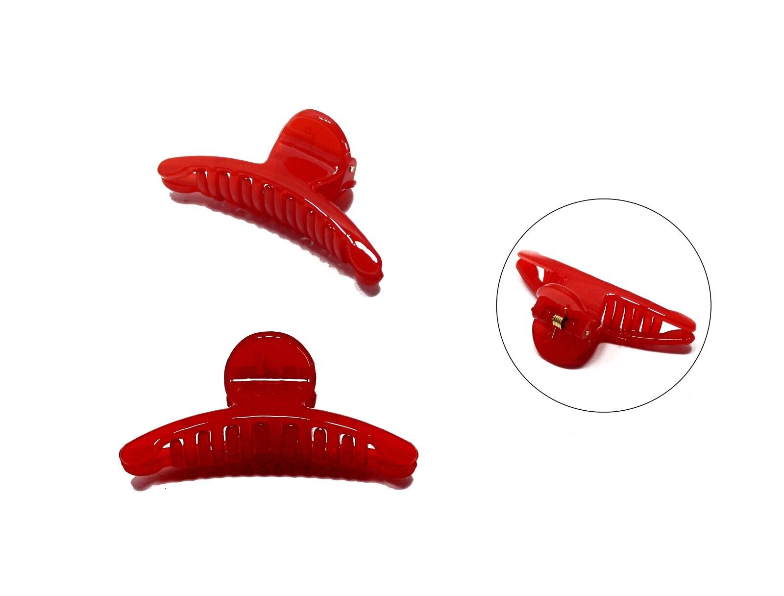 3x Hair Claw Tiny Assorted Colour Non-Slip Small Hair Clips Crab Clamp Grips