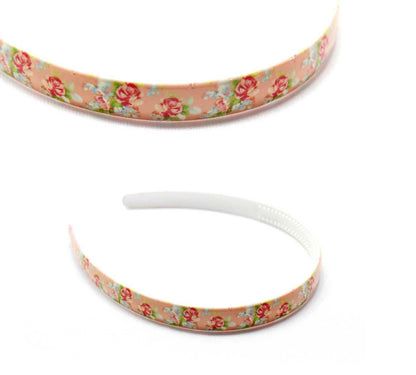Flower Print Hair Bands Headband With Teeth Hair Hoop Non-slip Gripper Headwears