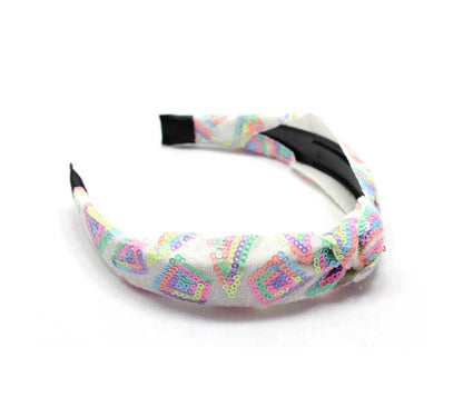 Knot Headbands Bow Hair Band Sequins Hair Hoop Head Wrap Girl Headwear Partywear